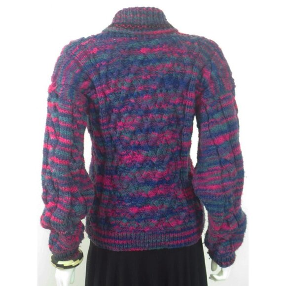 Shop TheStyleMinr Vintage for Authentic 70s Hand Made Cable Knit Sweater - Picture 3 of 5